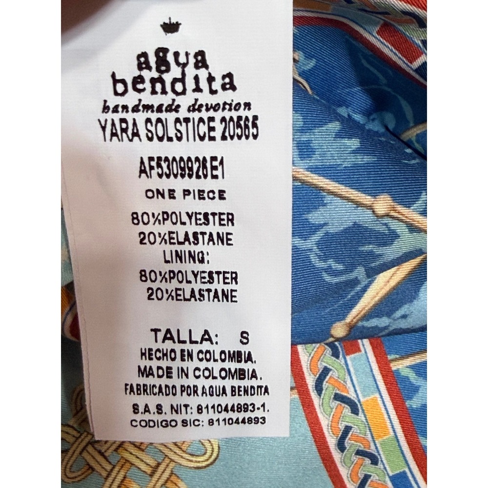 Agua Bendita reversible Nader Yara One Piece Swimsuit Sun Floral Small - Picture 7 of 8